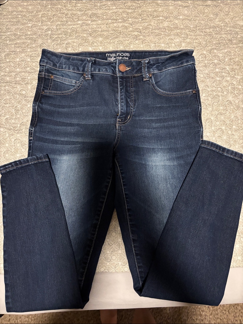 Maurices Dark Wash Skinny Jeans - Blue